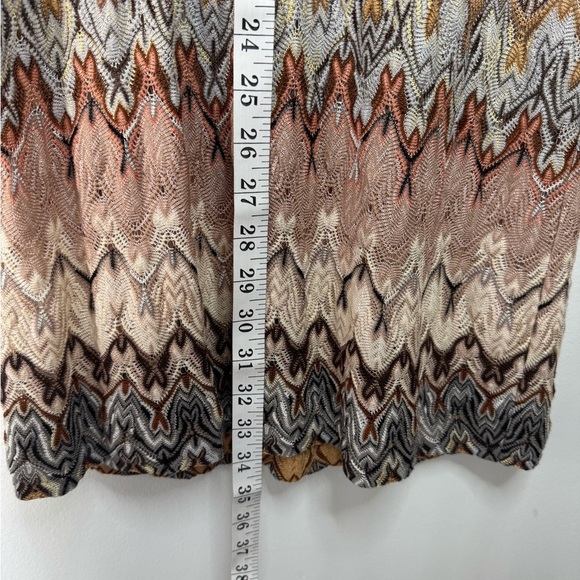Vintage Missoni Knit Chevron Dress with Scarf and Lining - size IT 42 / US 6 - Picture 12 of 17